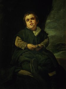 コートドワーフ、ドンフランシソレズカーノが「エルニーニョデヴァレカス」と呼んだ1637 作： Diego Velázquez
